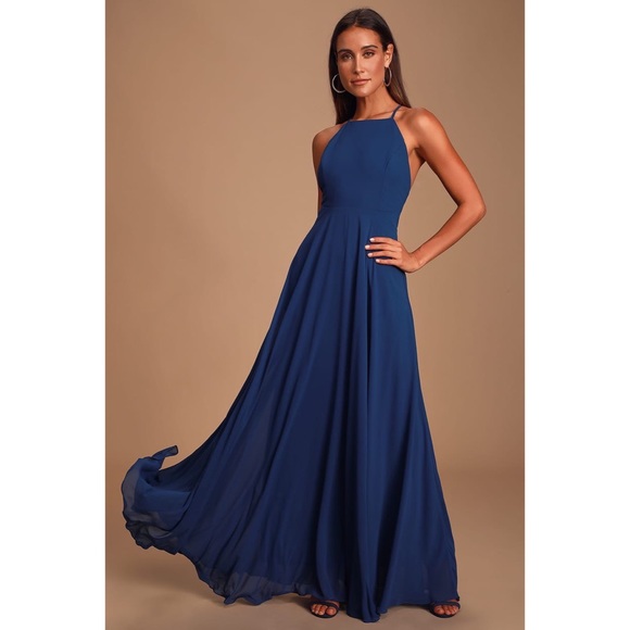 Mythical Kind of Love Navy Blue Maxi Dress - Picture 2 of 5
